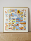 Scarf 90 | Scarf Frame in Gold | Hermès Scarf Frame | Silk Scarf Frame
