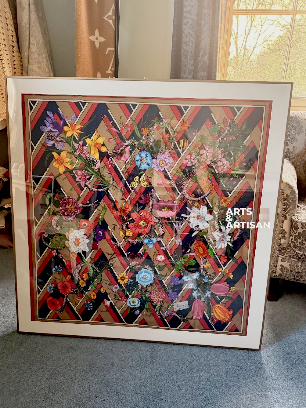 Scarf 80 | Vintage Scarf Frame | Hermès Scarf Frame | Silk Scarf Frame