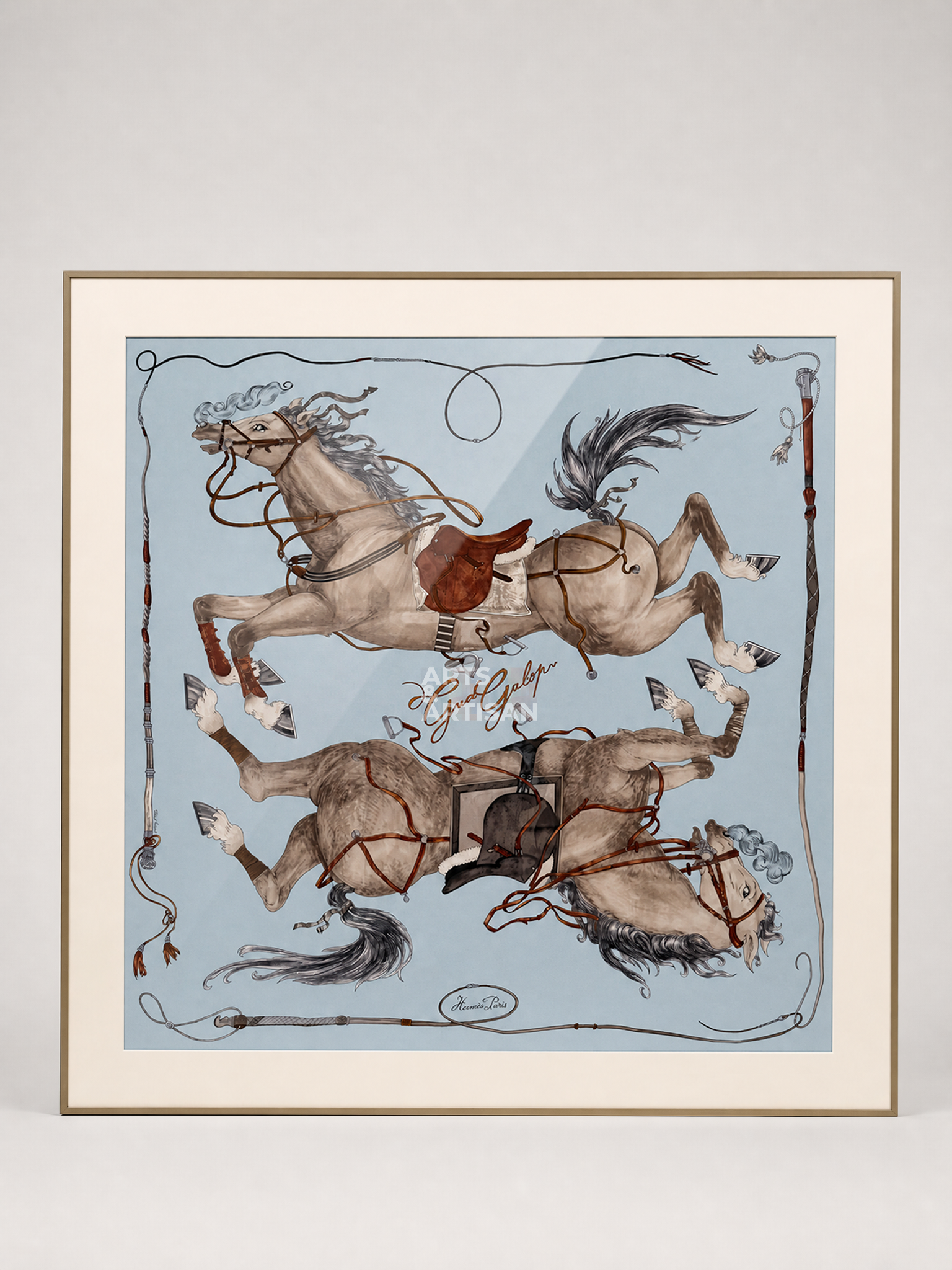 Scarf 90 | Scarf Frame in Bronze | Hermès Scarf Frame | Silk Scarf Frame