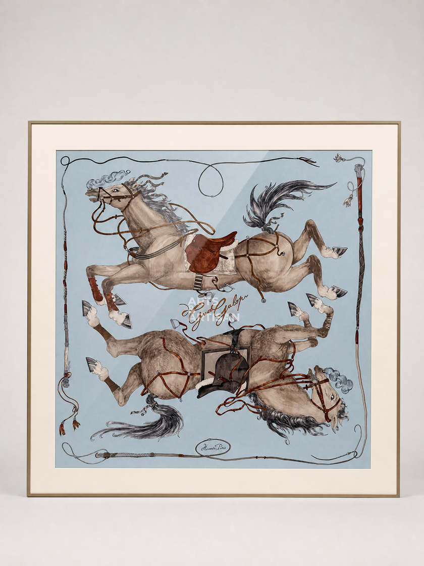 Scarf 90 | Scarf Frame in Bronze | Hermès Scarf Frame | Silk Scarf Frame