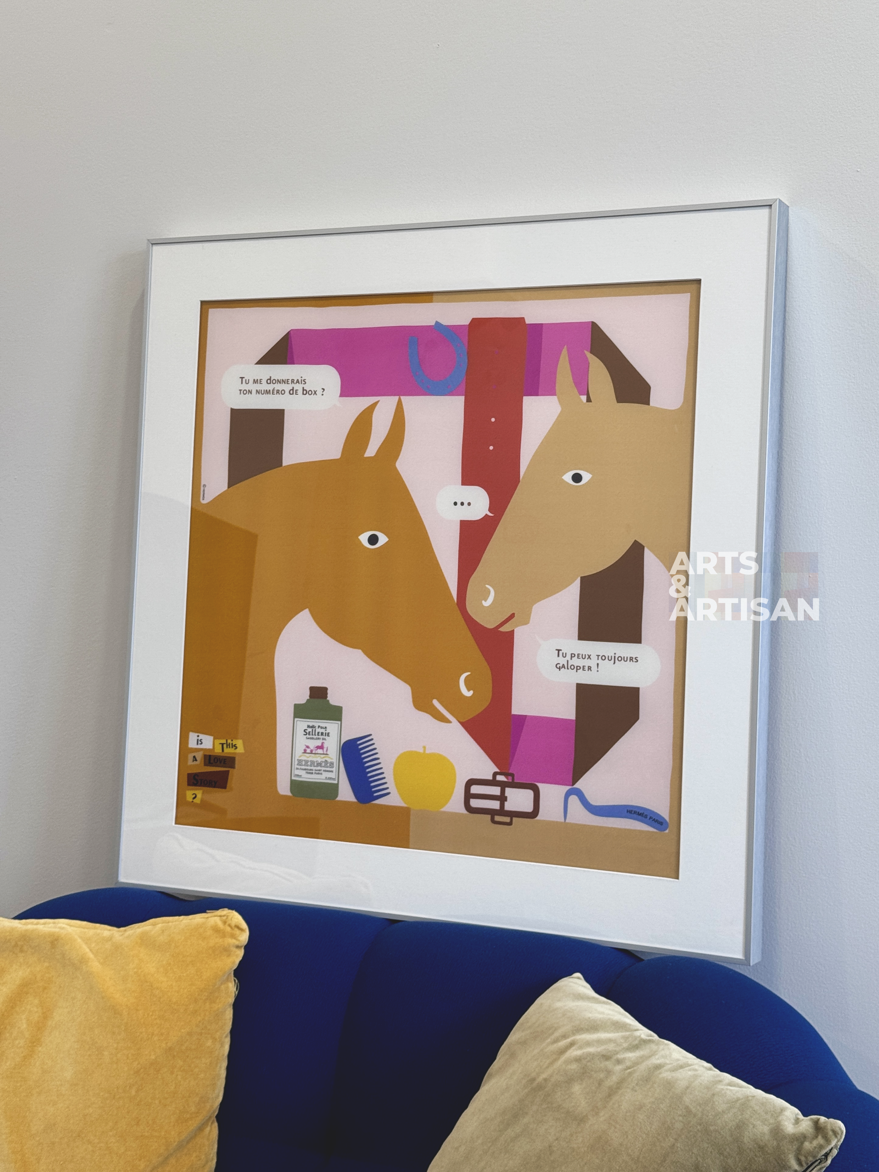 Scarf 70 | Scarf Frame in Silver | Hermès Scarf Frame | Silk Scarf Frame