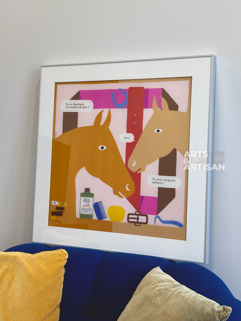 Scarf 70 | Scarf Frame in Silver | Hermès Scarf Frame | Silk Scarf Frame