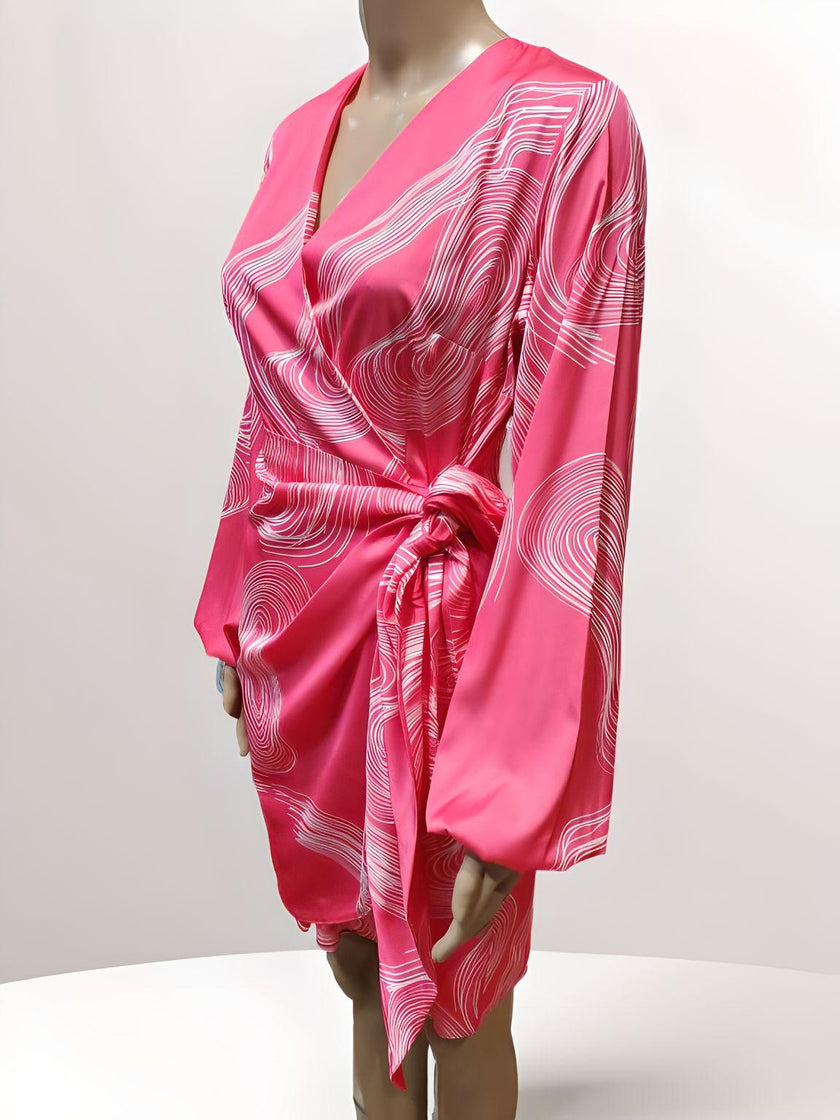 Knee-Length Belt Dress