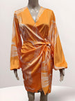 Knee-Length Belt Dress