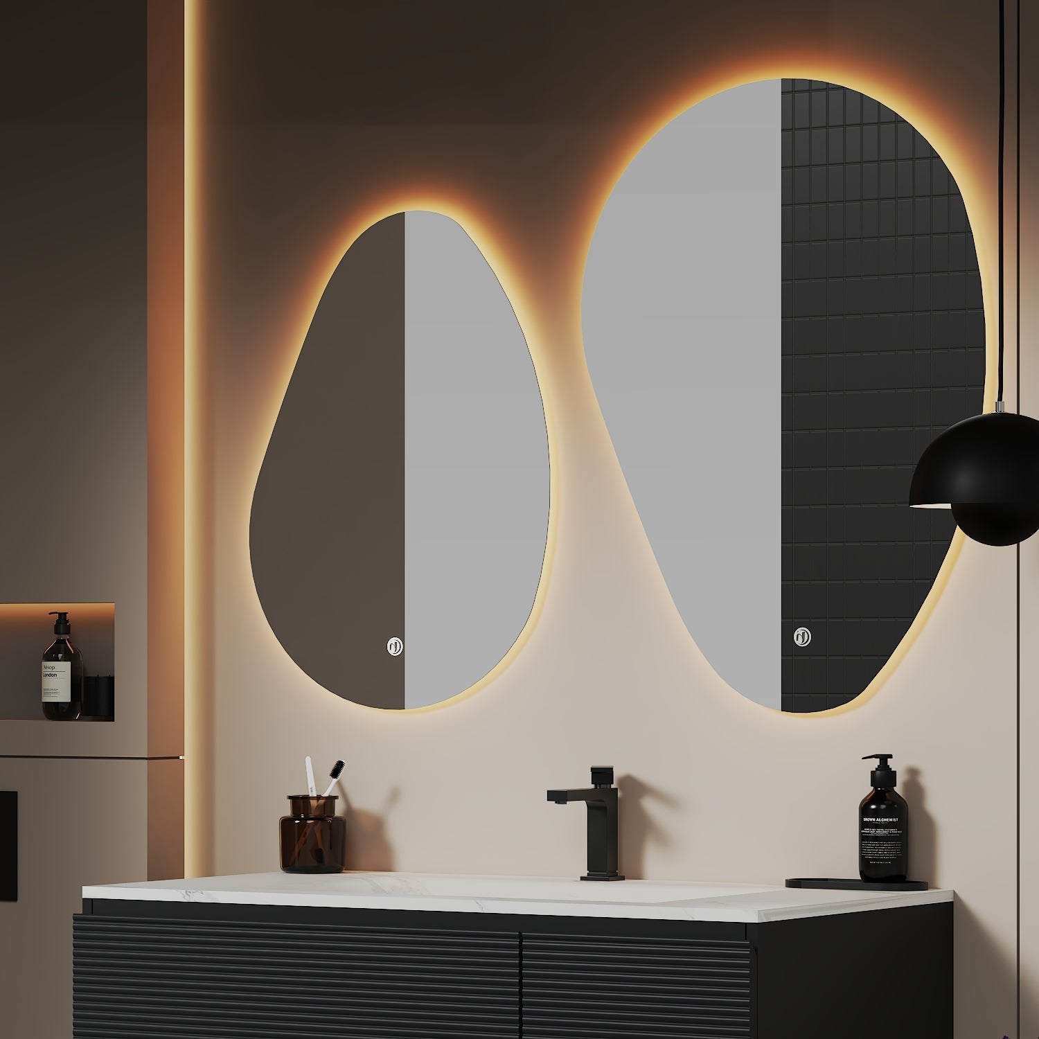 Asymmetrical LED Mirror – 20