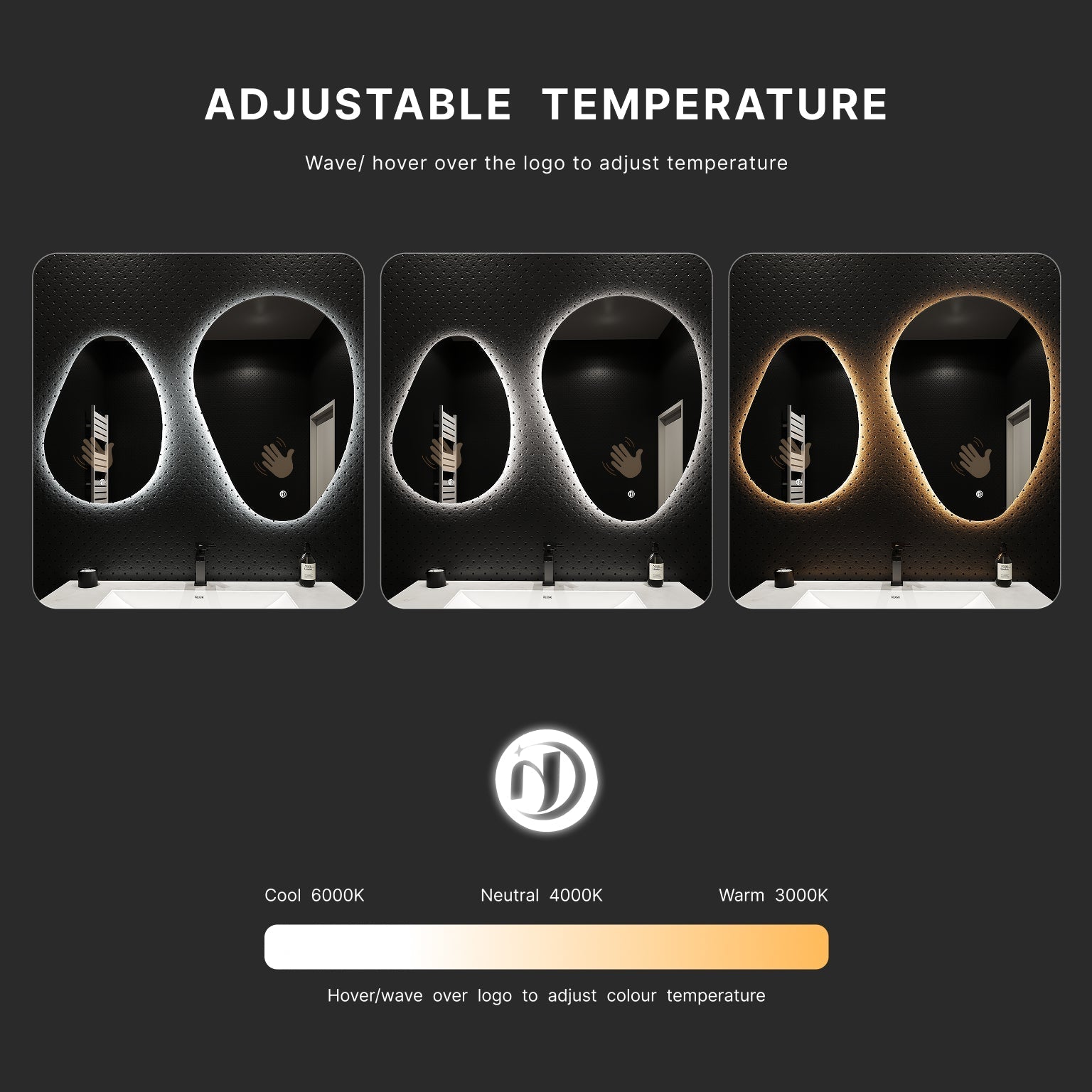 Asymmetrical LED Mirror – 20