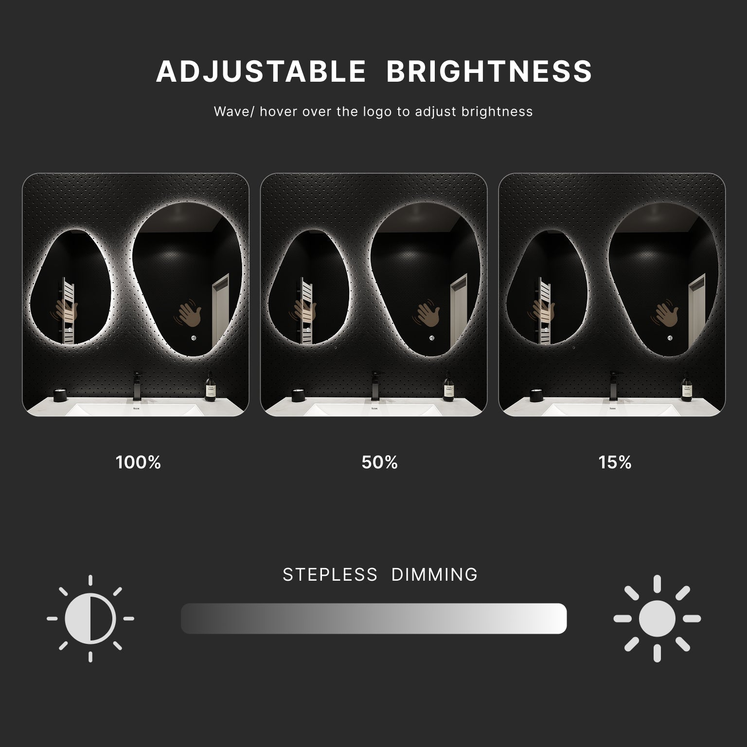 Asymmetrical LED Mirror – 20