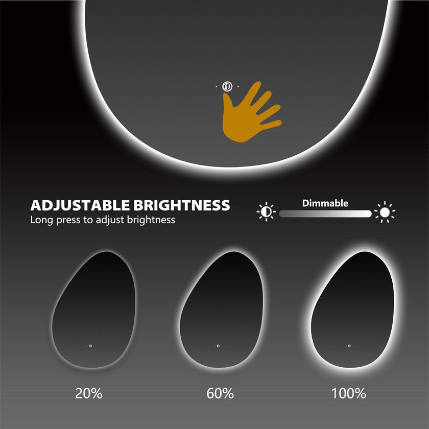 Asymmetrical LED Mirror – 20