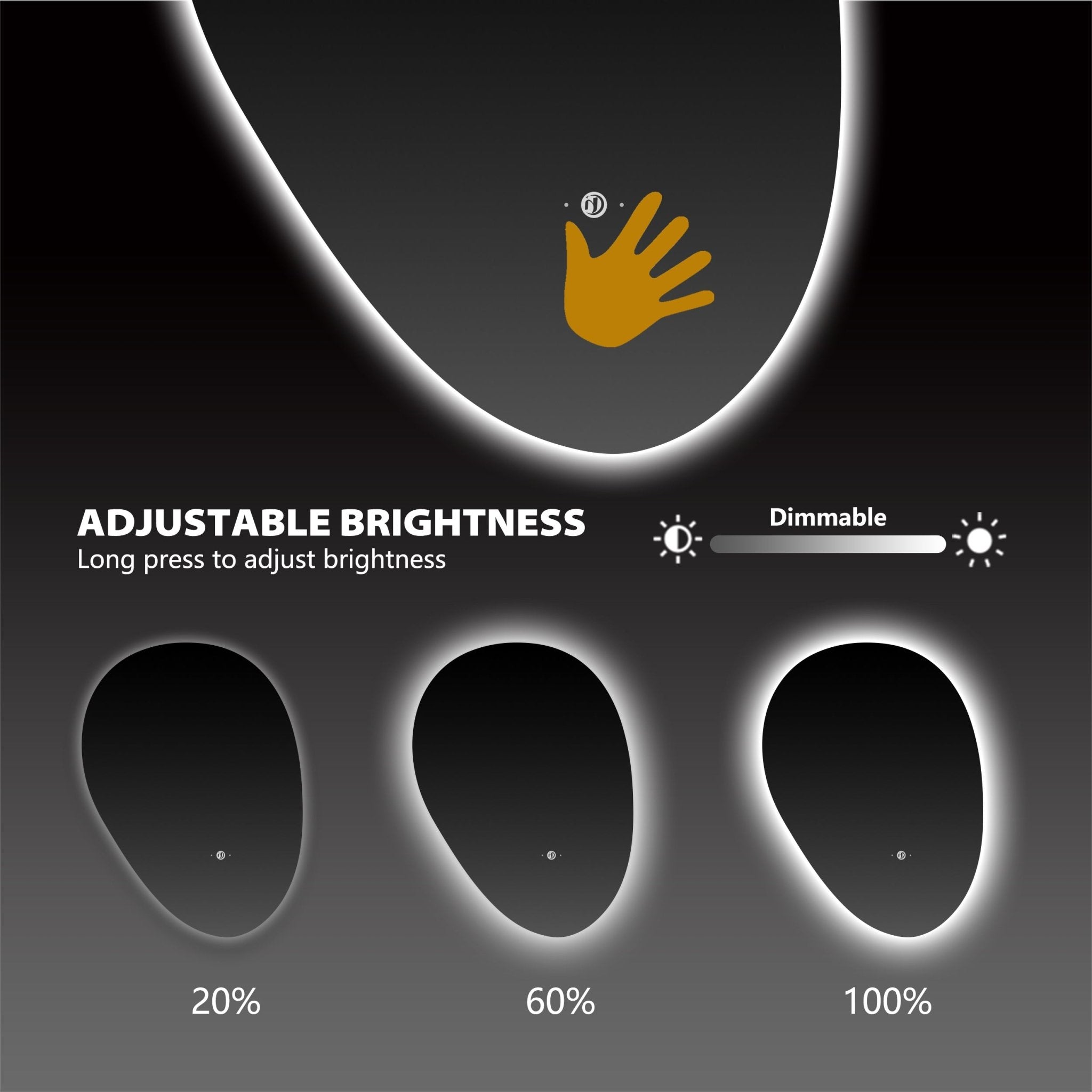 Asymmetrical LED Mirror – 20