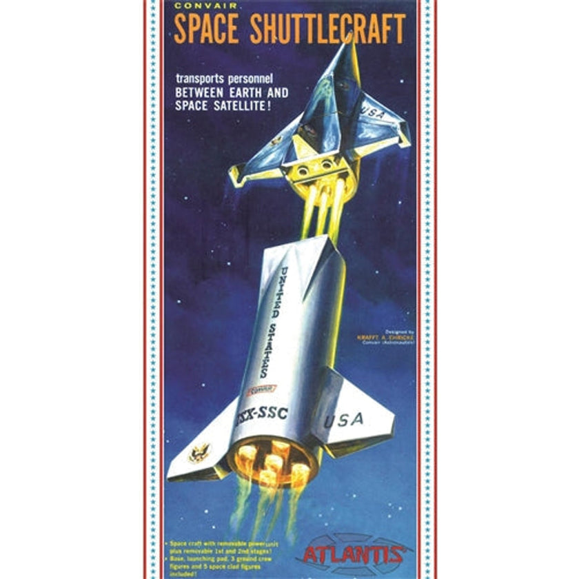 Atlantis H1828 Convair Shuttlecraft with Free FlexiFile 1/150 Plastic Model Kit NIB