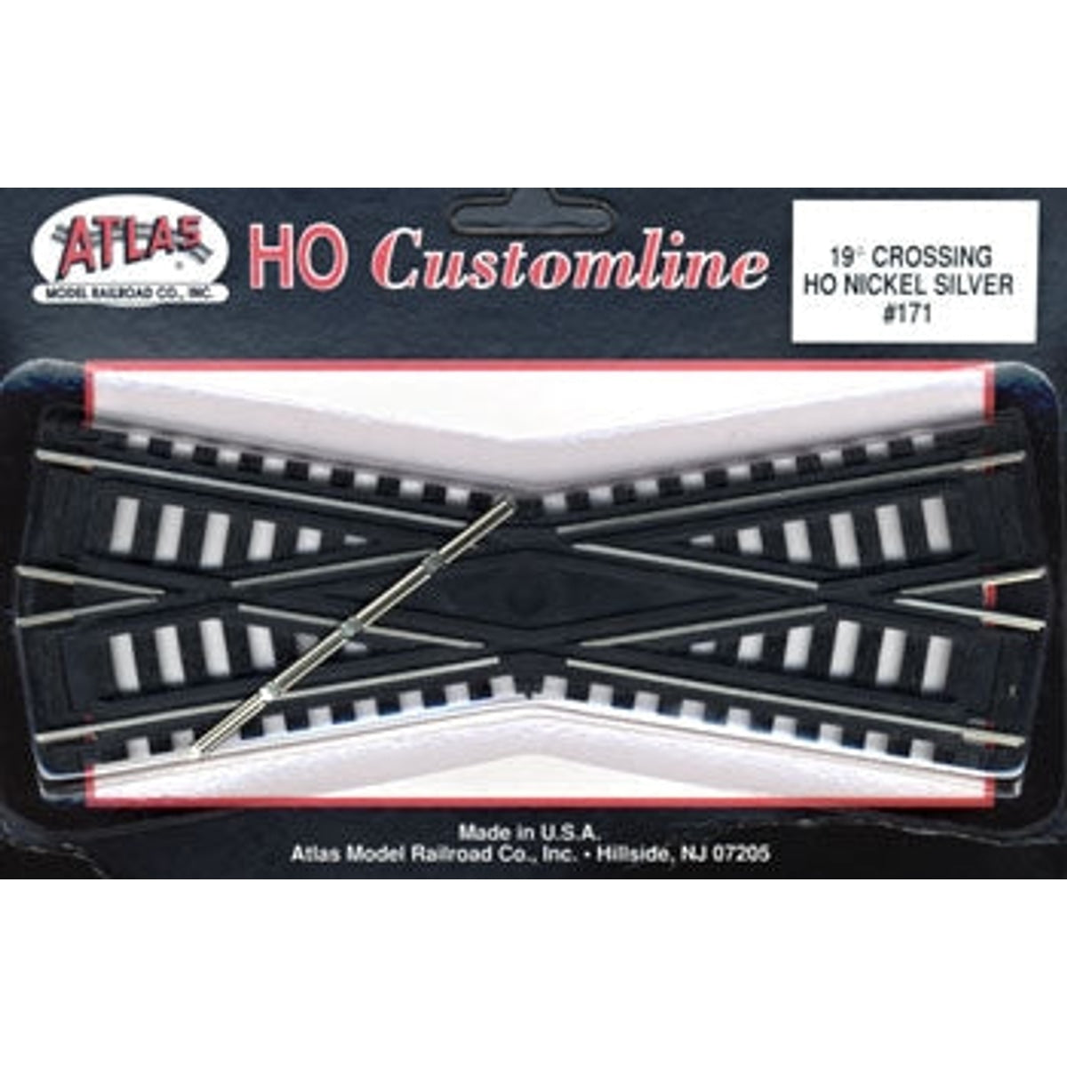 Atlas 171 HO Code 100 Custom-Line Crossing 19-Degree 6