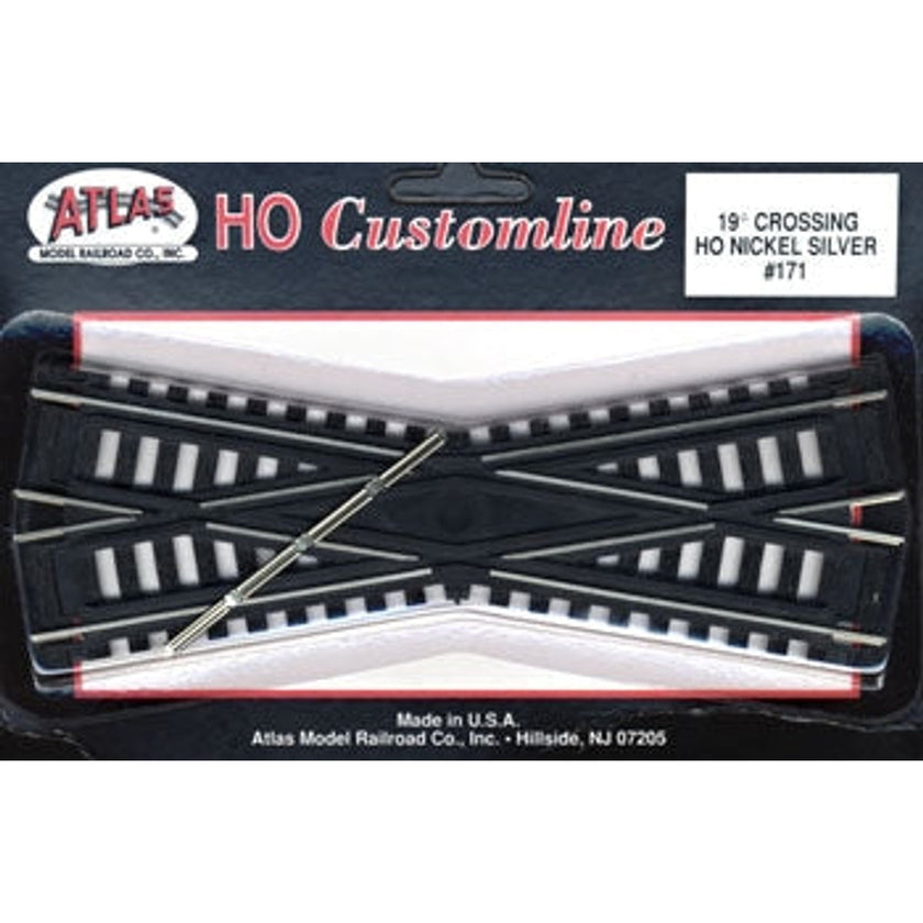 Atlas 171 HO Code 100 Custom-Line Crossing 19-Degree 6