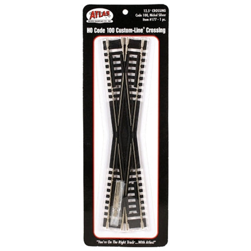 Atlas 177 HO Code 100 Custom-Line Crossing 12-1/2 Degrees 9