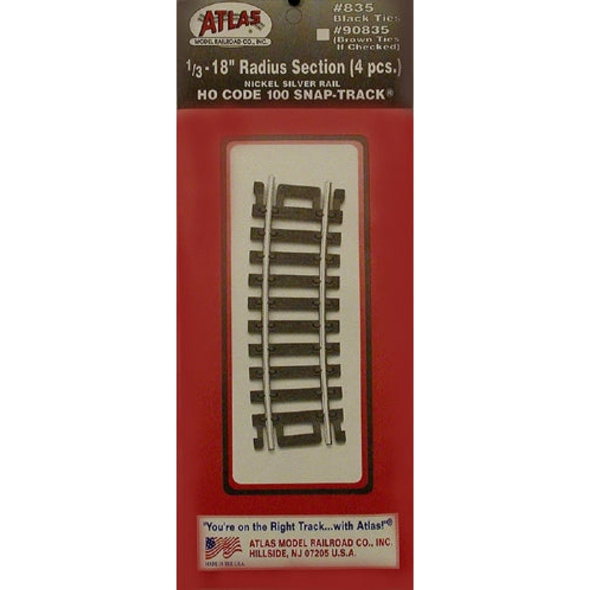 Atlas 835 HO Code 100 Snap Track 18