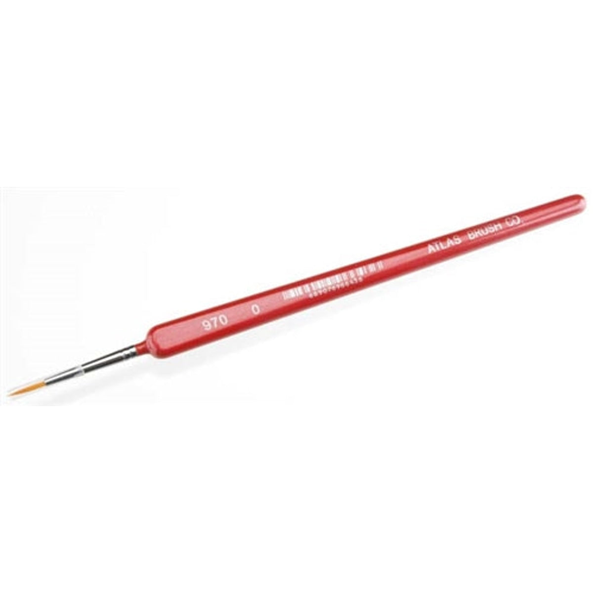 Atlas Brush Company 970-0 Golden Taklon-Triangle Handle Brush 0