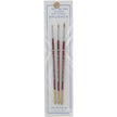 Atlas Brush Company Artists Red Sable Brushes Detail Set of 3