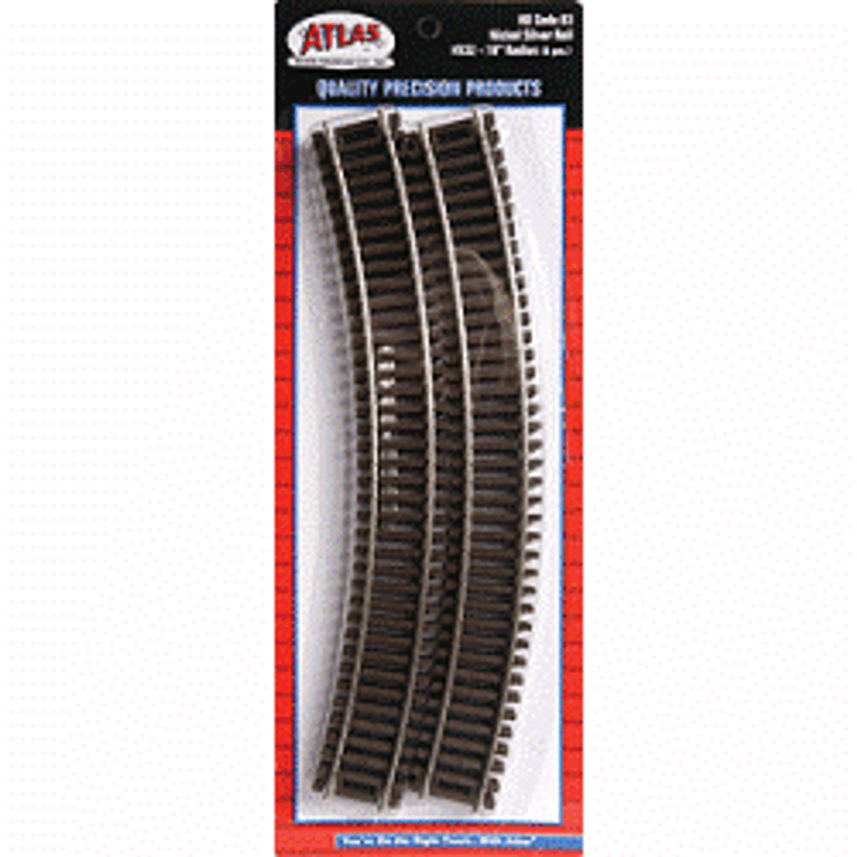 Atlas HO Code 83 Curved Snap Track 18