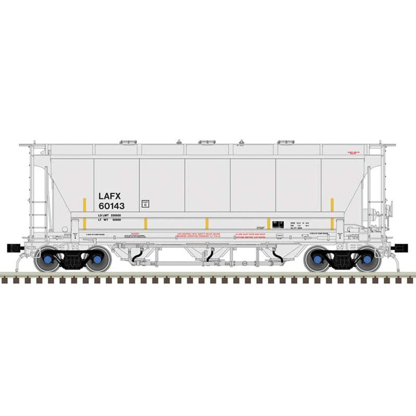Atlas HO Trinity 3230 3-Bay Covered Hopper LAFX #60170