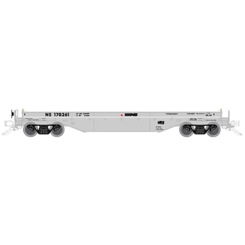 Atlas Master Line 20005616 HO 42' Coil Steel Car with Fishbelly Side Sill No Cover Norfolk Southern #170261 Class CS 24 Gray NIB RTR