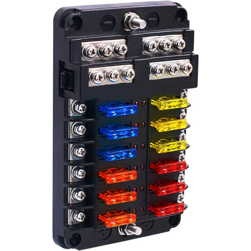 12-way fuse holder for ATO fuse