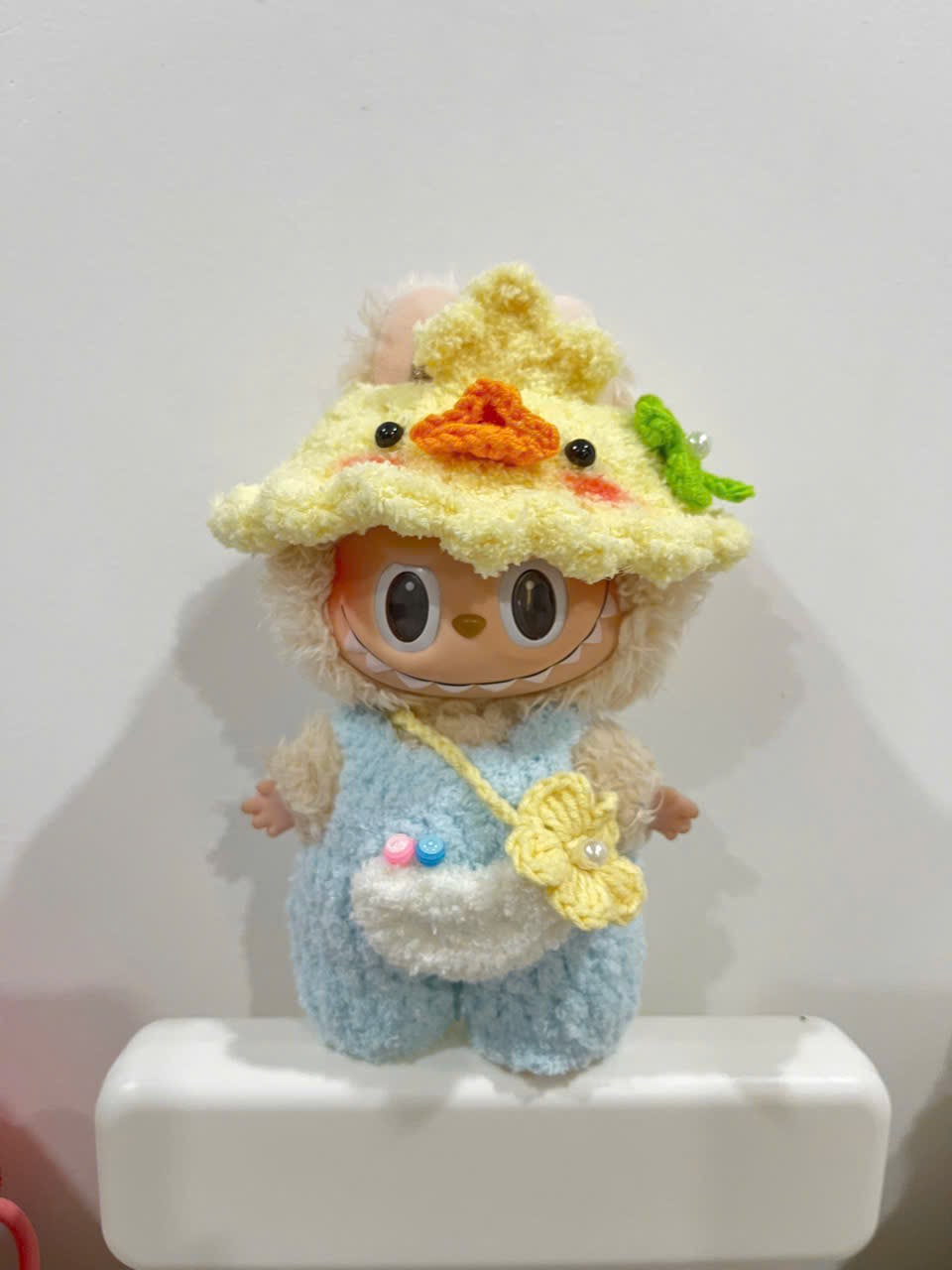 Handmade Labubu Outfit – Duck Edition
