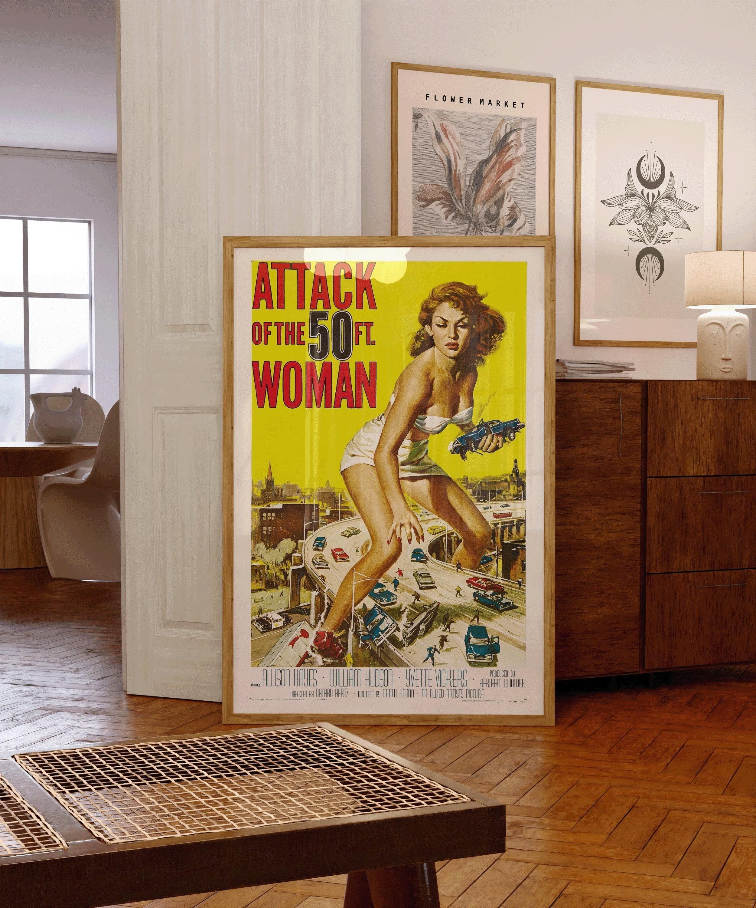 Attack of the 50 Foot Woman | Vintage Movie Poster (available handframed or unframed)