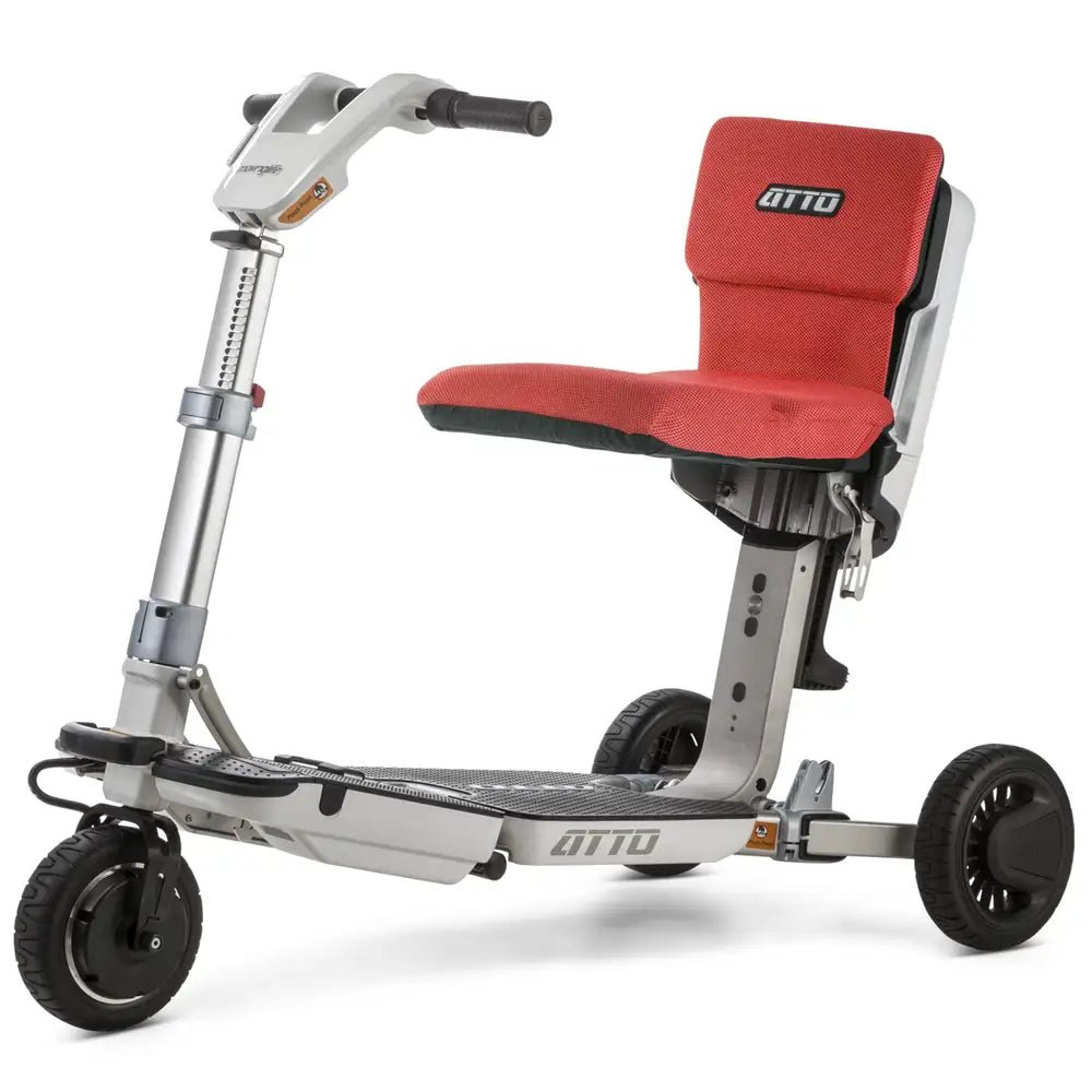 Moving Life ATTO Mobility Scooter with Cushion & Mobile Holder | Foldable Travel Scooter Bundle Canada