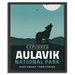 Aulavik National Park 'Explored' Poster, Canada Parks