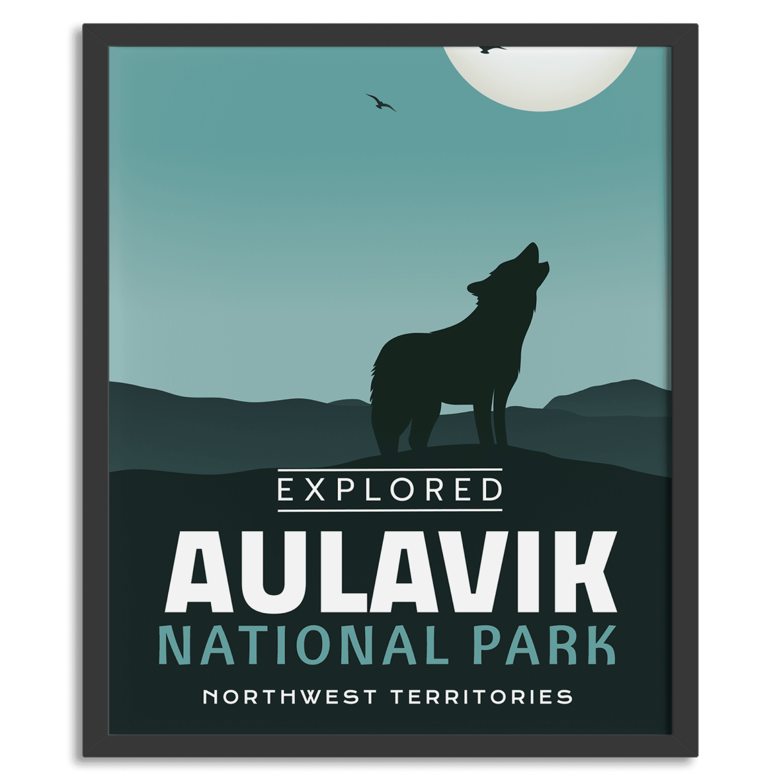 Aulavik National Park 'Explored' Poster, Canada Parks