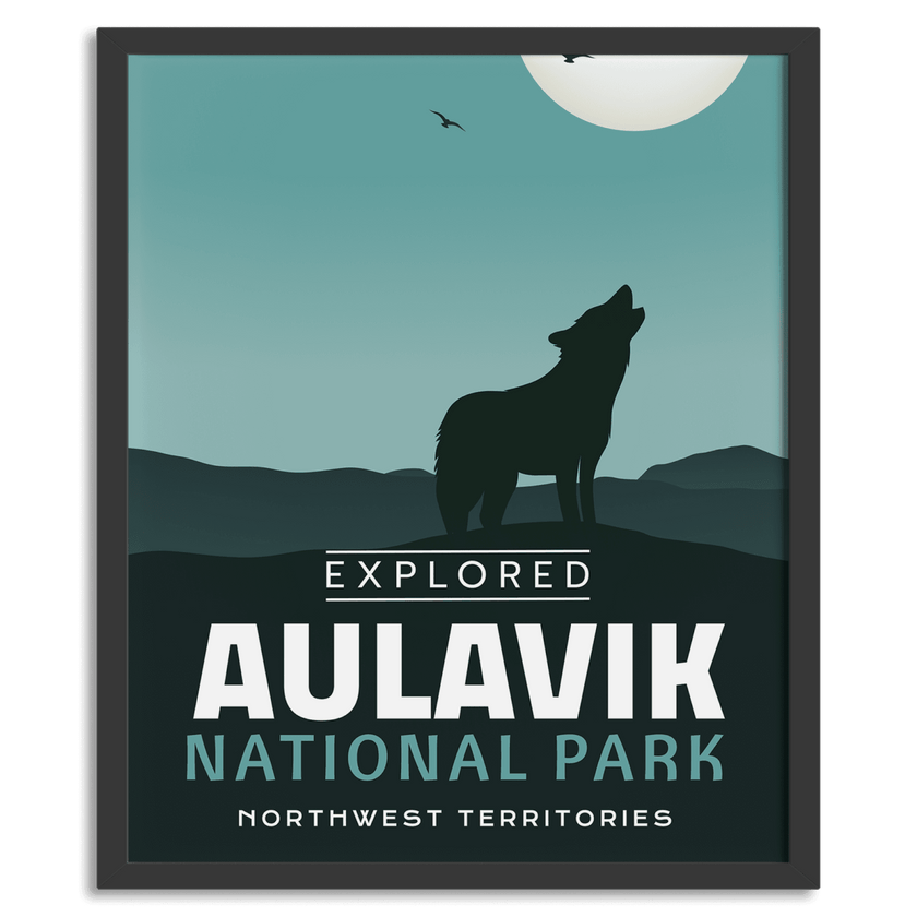 Aulavik National Park 'Explored' Poster, Canada Parks