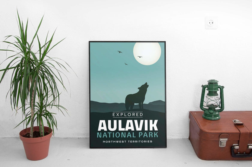 Aulavik National Park 'Explored' Poster, Canada Parks