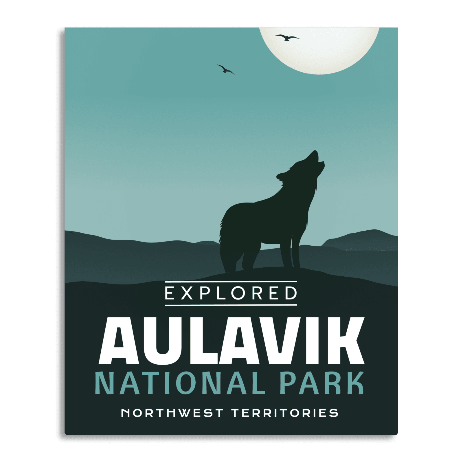 Aulavik National Park 'Explored' Poster, Canada Parks