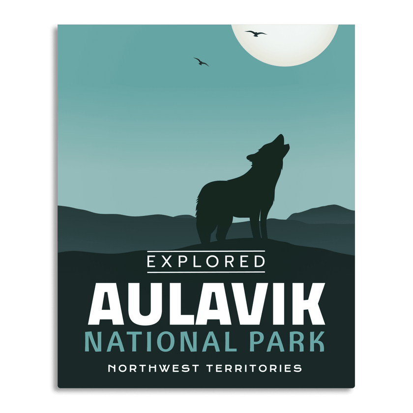 Aulavik National Park 'Explored' Poster, Canada Parks