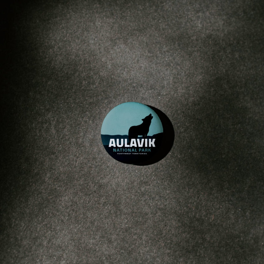 Aulavik National Park of Canada Pinback Button, Canada Parks