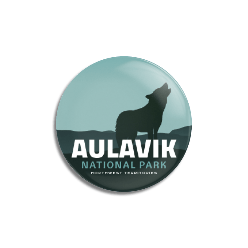 Aulavik National Park of Canada Pinback Button, Canada Parks