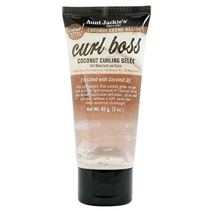 Aunt Jackie's Coconut Curling Nourishing And Moisturizing Squeeze Hair Styling Gel, 3 Oz