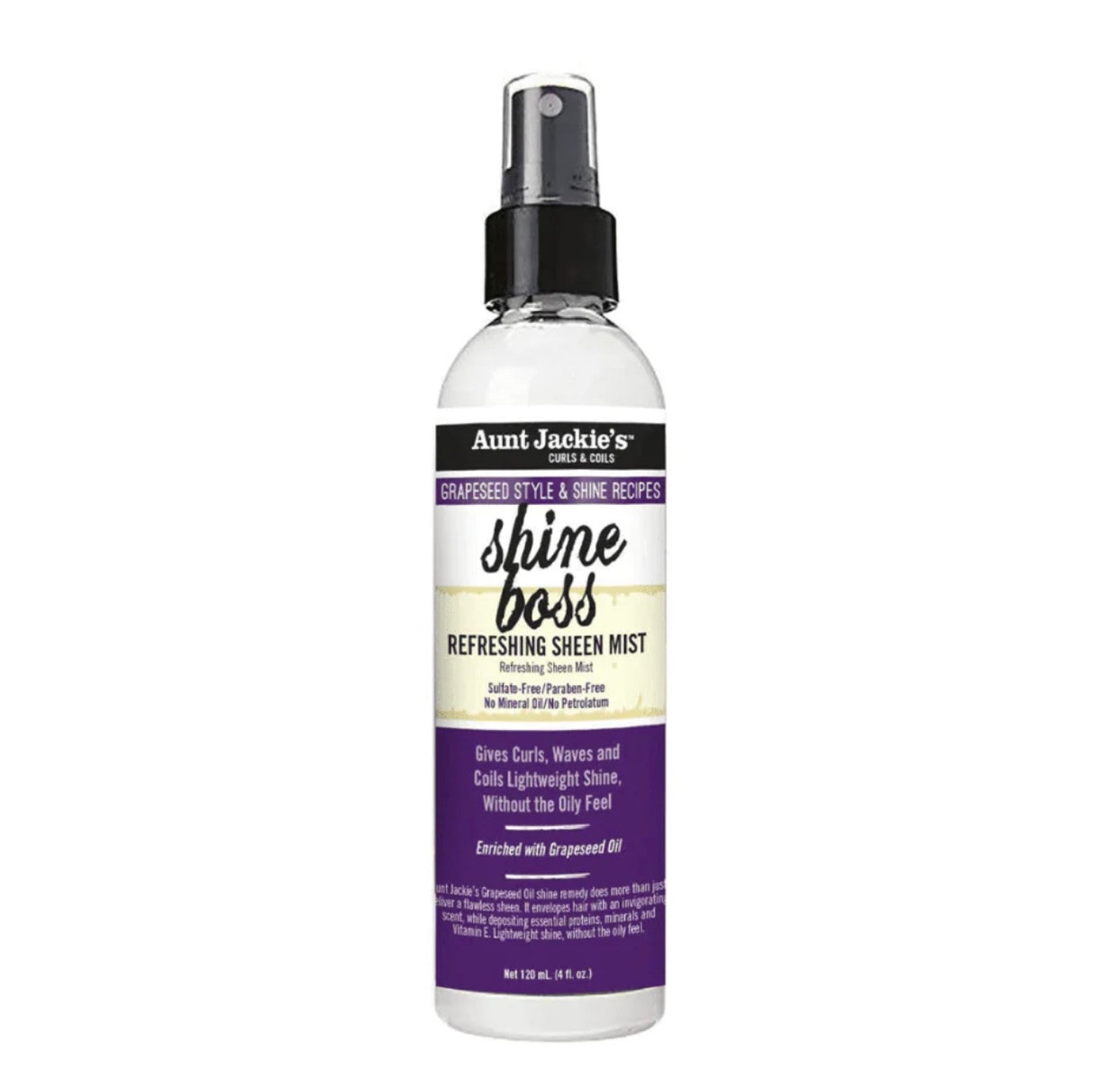 AUNT JACKIE'S Grapeseed Shine Boss Refreshing Sheen Mist (4oz)