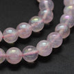 Aura Rose Quartz Gemstone Beads