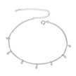 The Minimalist 925 Sterling Silver Tassel Anklet