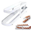 Egg Dispenser For Kitchen Gadgets - Automatic Scrolling Egg Rack Holder Storage - Box Egg Basket Container Organizer Rolldown Refrigerator,