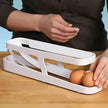 Egg Dispenser For Kitchen Gadgets - Automatic Scrolling Egg Rack Holder Storage - Box Egg Basket Container Organizer Rolldown Refrigerator,