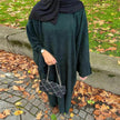 Autumn And Winter Casual Cardigan Abaya Dress for Arab Dubai Turkey Middle East Women