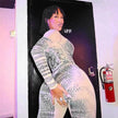 Autumn Women's Street Digital Printed Charming Mesh See-through Tight Jumpsuit