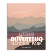 Auyuittuq National Park 'Explored' Poster, Canada Parks