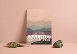 Auyuittuq National Park 'Explored' Poster, Canada Parks
