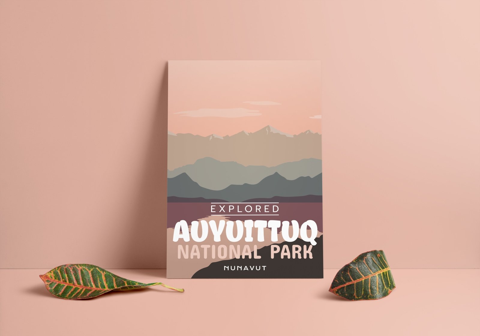 Auyuittuq National Park 'Explored' Poster, Canada Parks