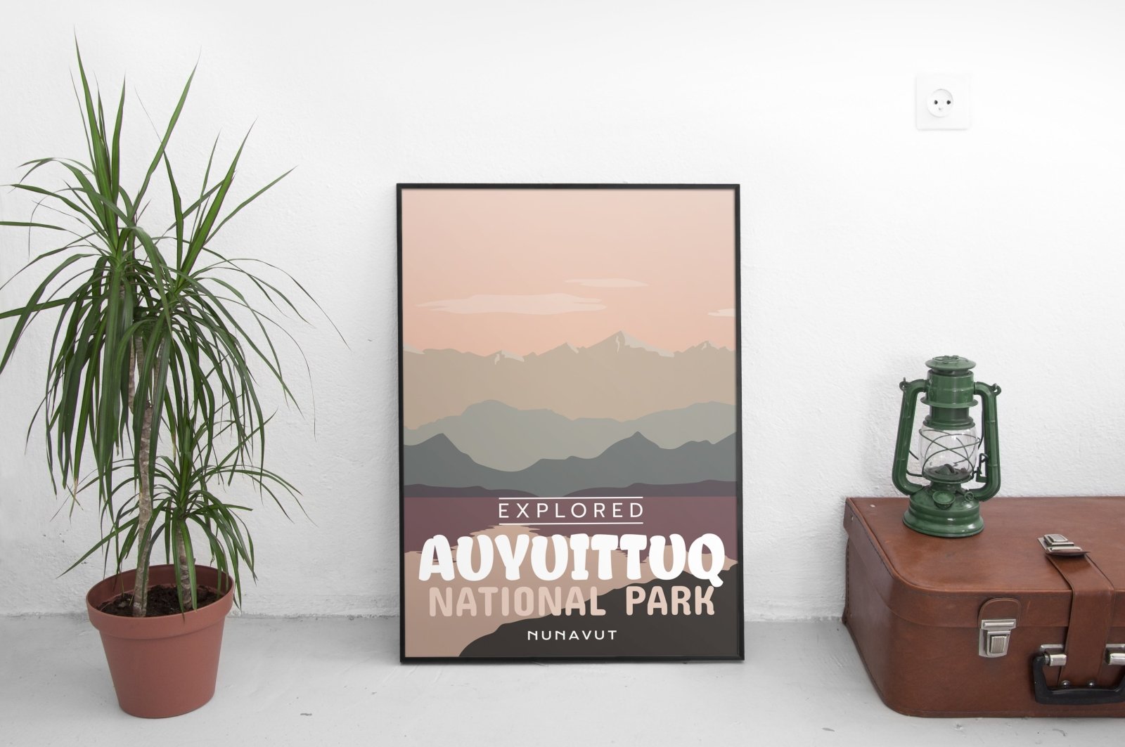 Auyuittuq National Park 'Explored' Poster, Canada Parks