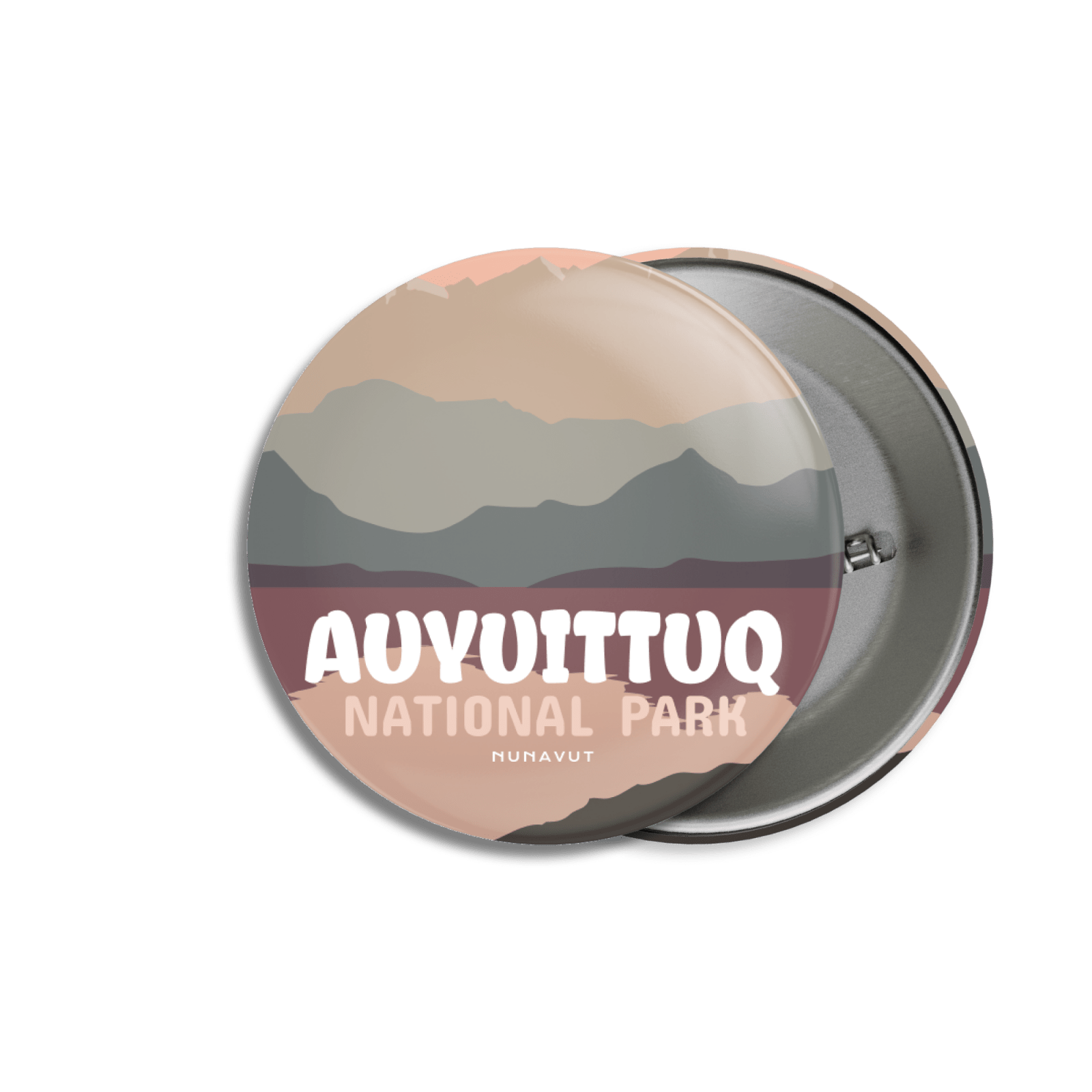 Auyuittuq National Park of Canada Pinback Button, Canada Parks