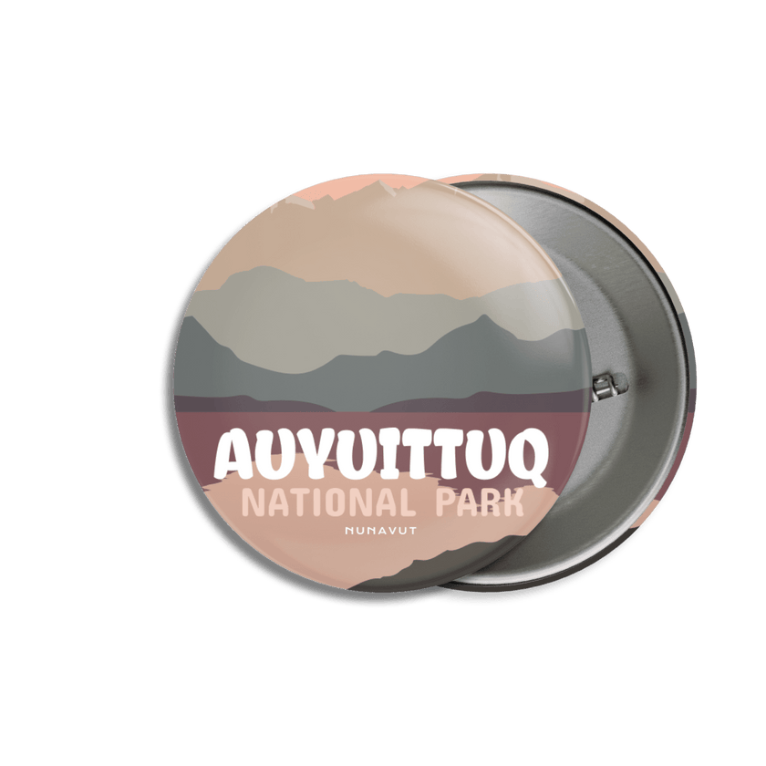 Auyuittuq National Park of Canada Pinback Button, Canada Parks