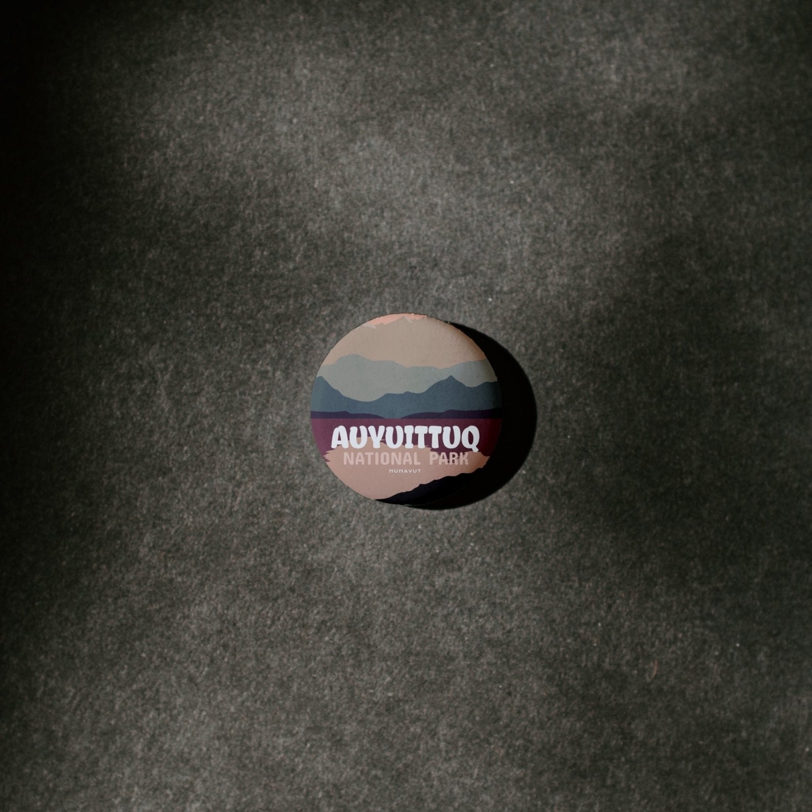 Auyuittuq National Park of Canada Pinback Button, Canada Parks